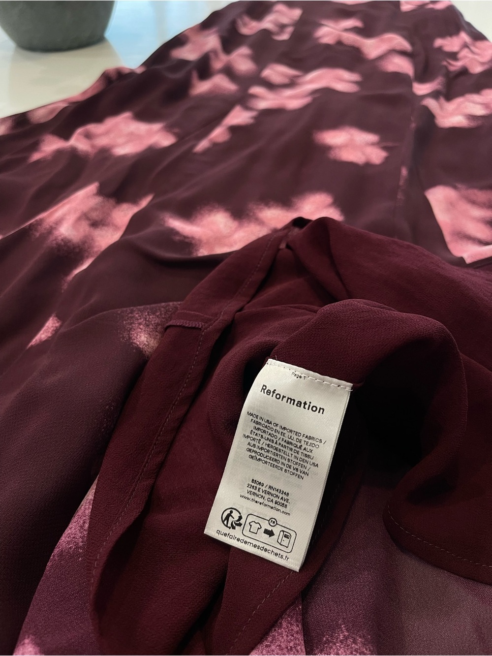 NEW Reformation Ceecee Dress Size 0 - Picture 10 of 11